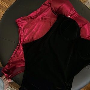 Tube velvet body suits